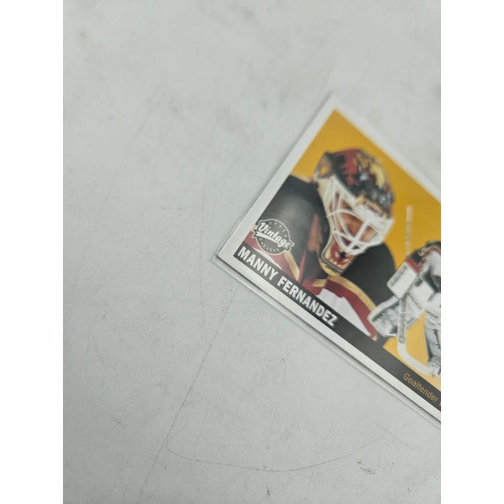 2002-03 Upper Deck Vintage Manny Fernandez #T29 Minnesota Wild Goalie NHL Card - Picture 5 of 6
